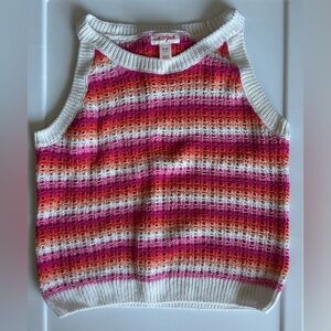 EUC Cat & Jack Striped Sweater Vest